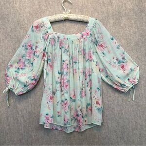 Women's LC Lauren Conrad Gauze Smock Top M